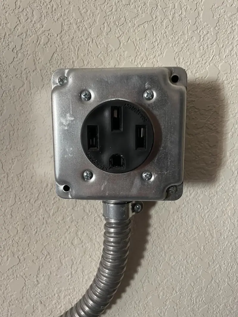 NEMA 14-50 outlet installed for Smart Home Electrical in Unity